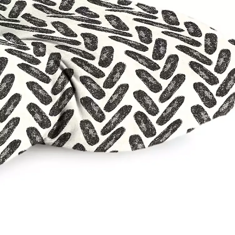 Outdoor Cushions & Pillows-Kirklands Home French Edge Outdoor Wicker Settee Cushion Black