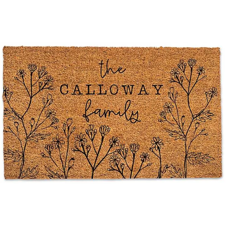 Doormats-Kirklands Home Personalized Wildflower Doormat