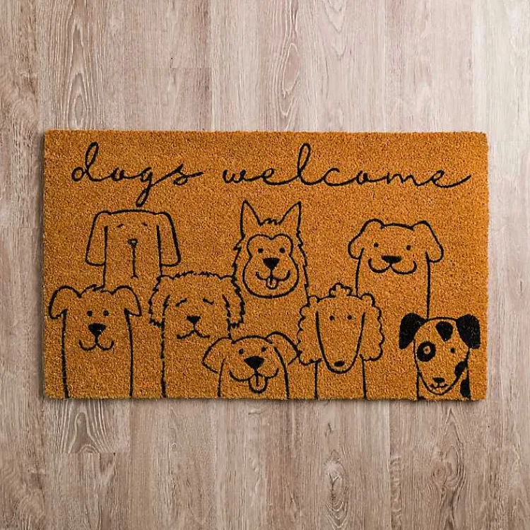 Doormats-Kirklands Home Cute Dogs Welcome Doormat