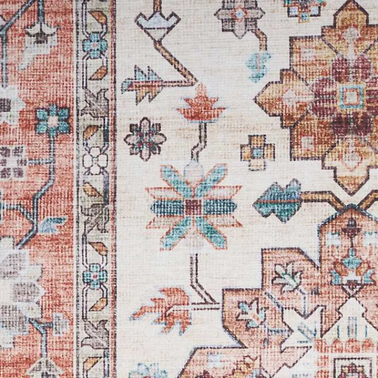 Area Rugs-Kirklands Home Fiona Vintage Bordered Runner, 2x7