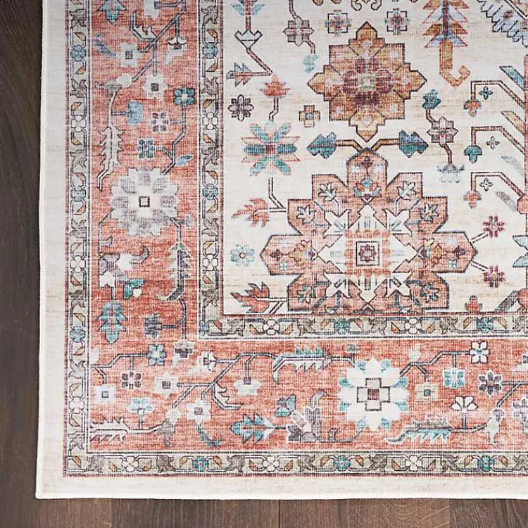 Area Rugs-Kirklands Home Fiona Vintage Bordered Runner, 2x7