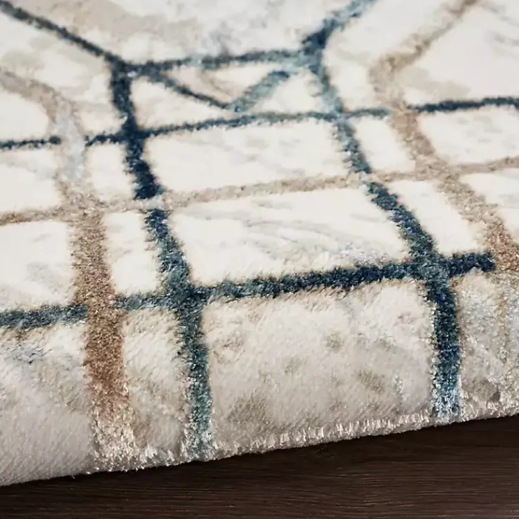 Area Rugs-Kirklands Home Art Deco Bordered Area Rug, 7x9 Ivory