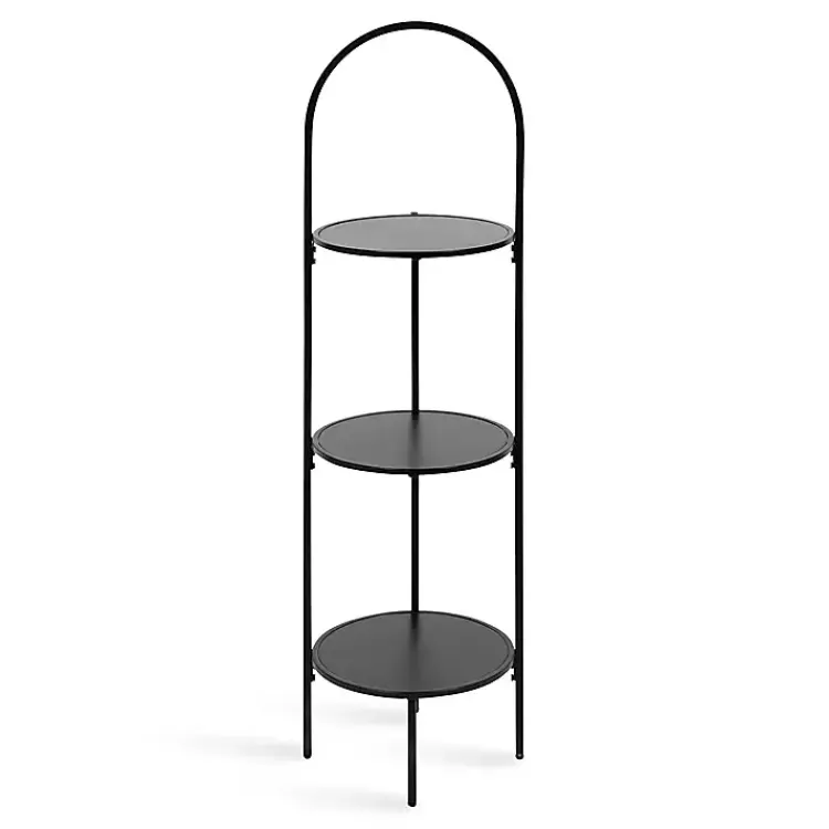 Planters-Kirklands Home Arched 3-Tier Plant Stand Black