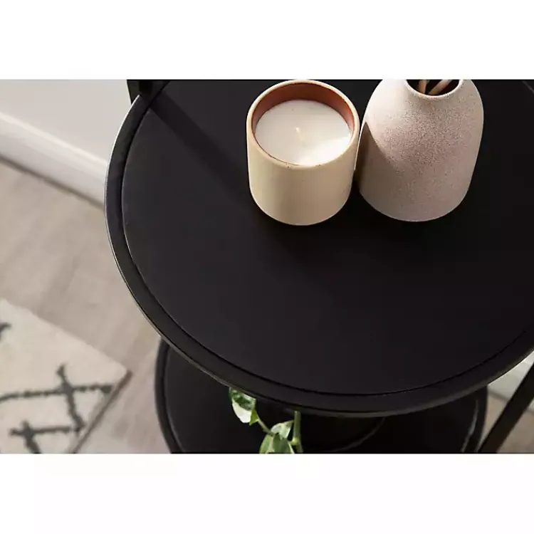 Planters-Kirklands Home Arched 3-Tier Plant Stand Black