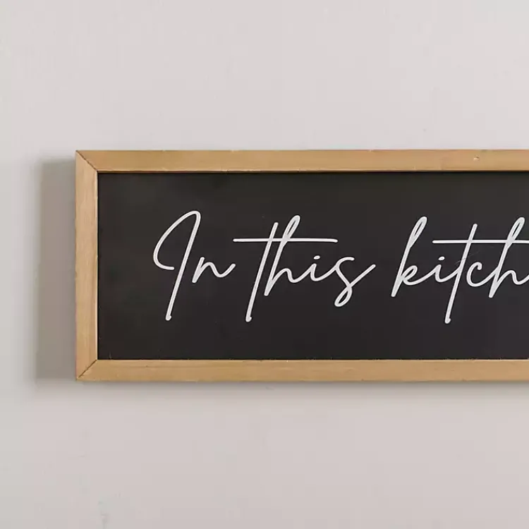 Wall Quotes & Signs-Kirklands Home We Lick the Spoon Wall Plaque Black