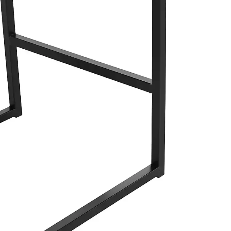 Bar Stools & Counter Height Stools-Kirklands Home Faux Leather Armless Counter Stool Gray