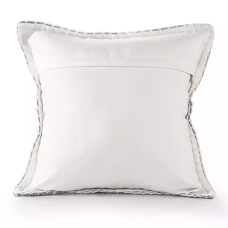 Outdoor Cushions & Pillows-Kirklands Home Blue Buffalo Check Stitched Outdoor Throw Pillow