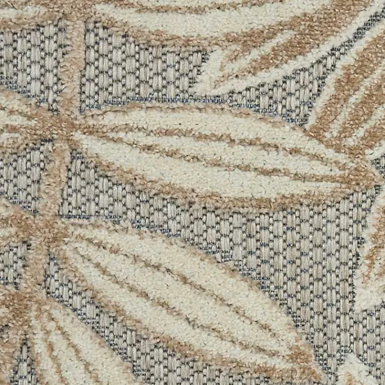 Outdoor Rugs-Kirklands Home Natural Botanical Outdoor Area Rug, 6x9