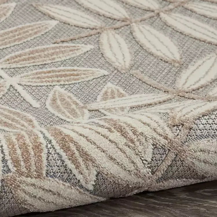 Outdoor Rugs-Kirklands Home Natural Botanical Outdoor Area Rug, 6x9