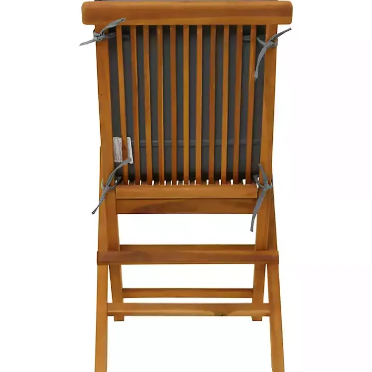 Outdoor Dining-Kirklands Home Wood Outdoor Folding Dining Chairs, Set of 2 Brown