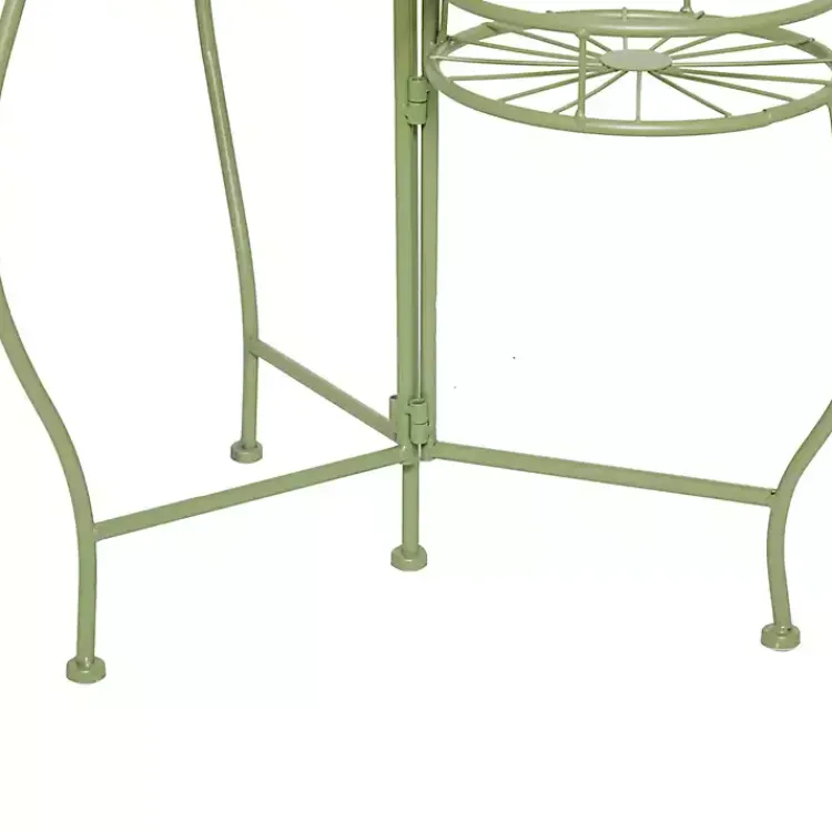 Planters-Kirklands Home Metal Starburst 3-Tier Plant Stand Green