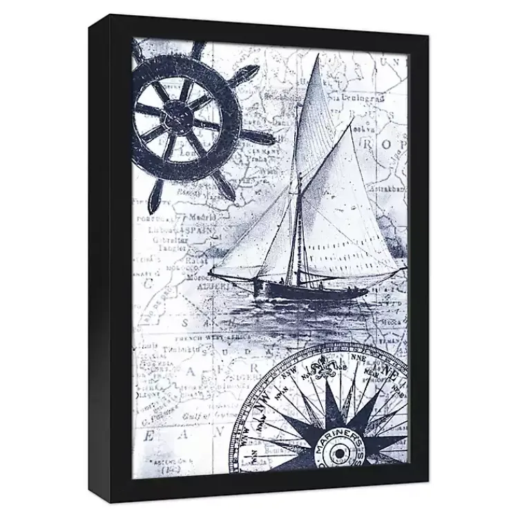 Canvas Art-Kirklands Home Navy Nautical Framed Canvas Art Print