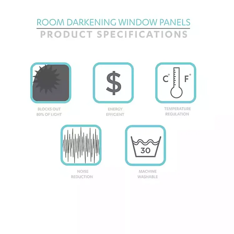 Curtains & Drapes-Kirklands Home Blue and White Dolores Curtain Panel Set, 95 in.