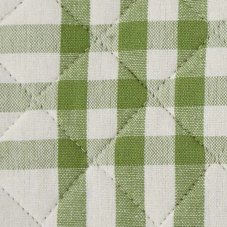 Kitchen Accessories-Kirklands Home Green Plaid Eat Drink Enjoy 4-pc. Dish Towel Set