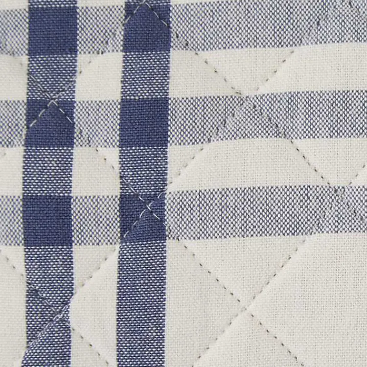 Kitchen Accessories-Kirklands Home Navy Plaid Eat Drink Enjoy 4-pc. Dish Towel Set