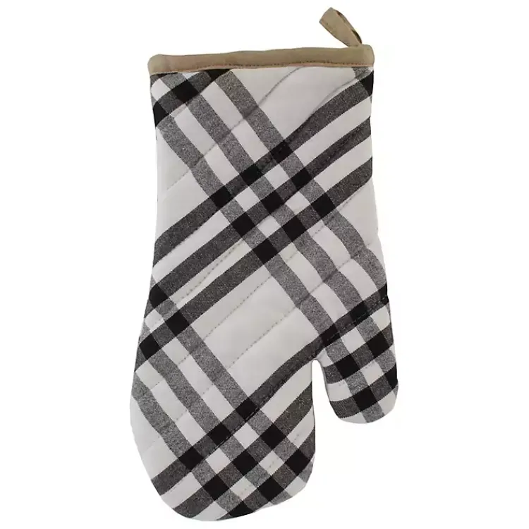 Kitchen Accessories-Kirklands Home Black Plaid Eat Drink Enjoy 4-pc. Dish Towel Set