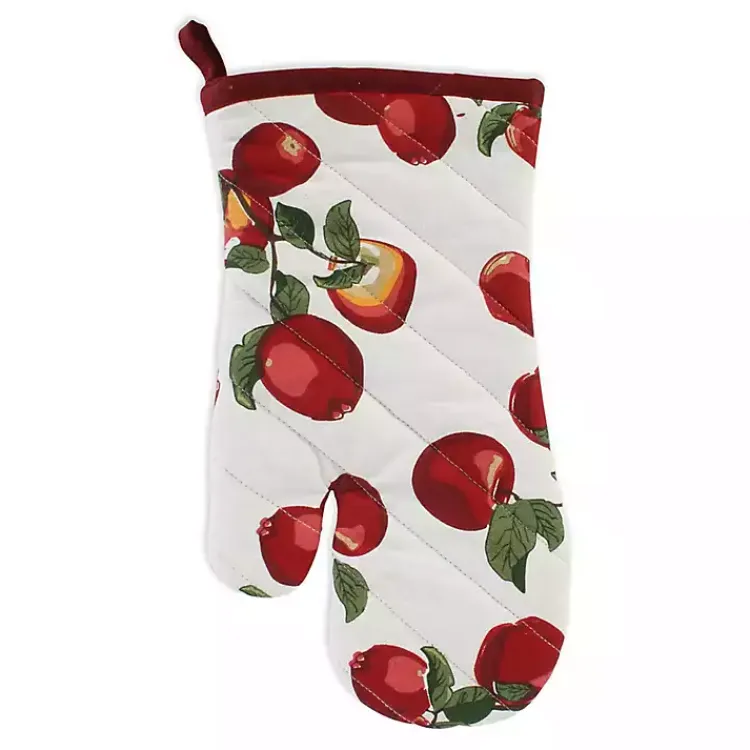 Kitchen Accessories-Kirklands Home Red Apples 4-pc. Kitchen Towel and Pot Holder Set
