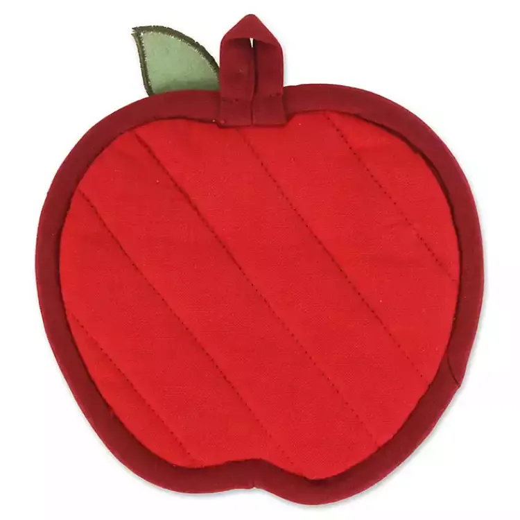 Kitchen Accessories-Kirklands Home Red Apples 4-pc. Kitchen Towel and Pot Holder Set