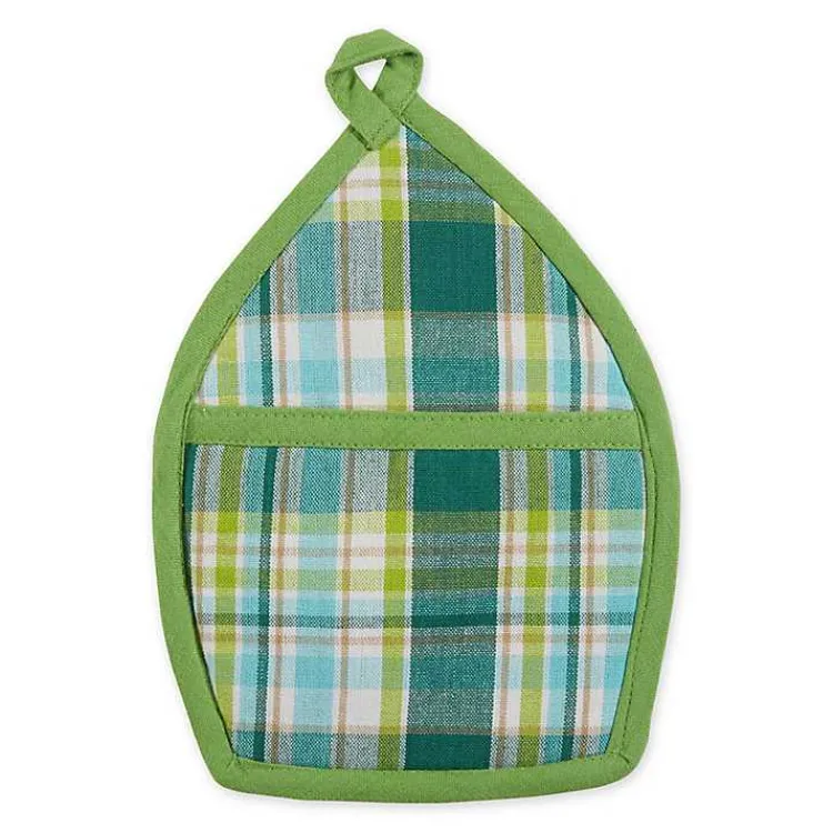 Kitchen Accessories-Kirklands Home Plaid Garden Gnome 3-pc. Towel and Pot Holder Set