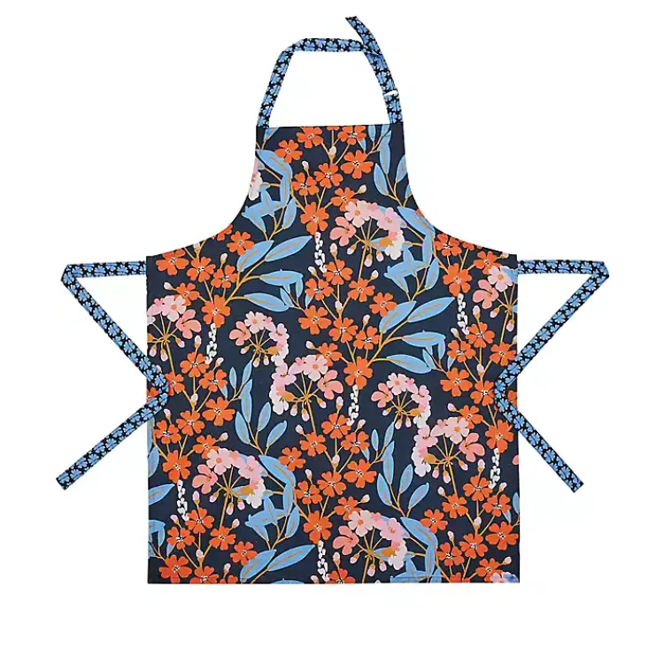 Kitchen Accessories-Kirklands Home Midnight Floral Bistro Apron
