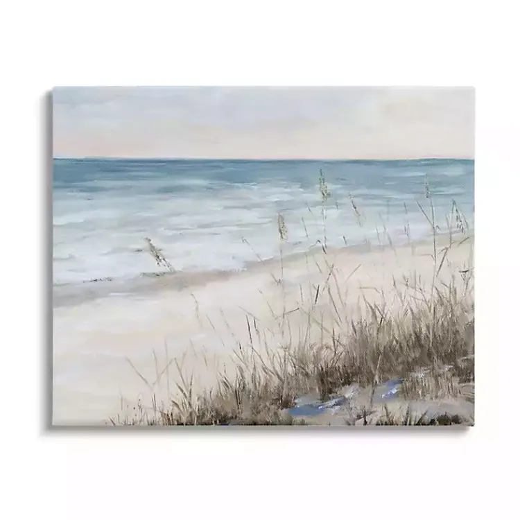 Canvas Art-Kirklands Home Soft Beach Canvas Art Print, 40x30 Blue