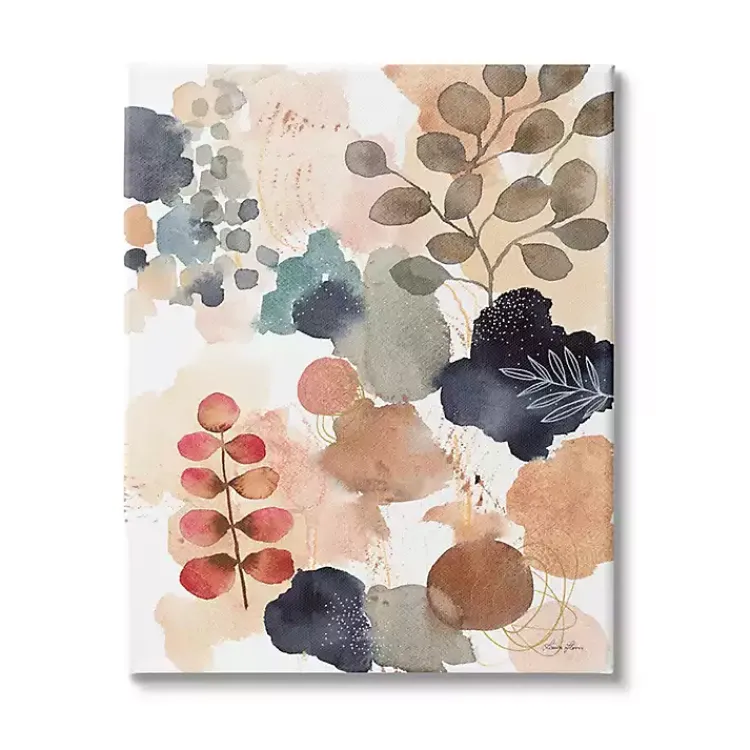 Canvas Art-Kirklands Home Abstract Botanical Collage Canvas Print, 30x40 in. Multi