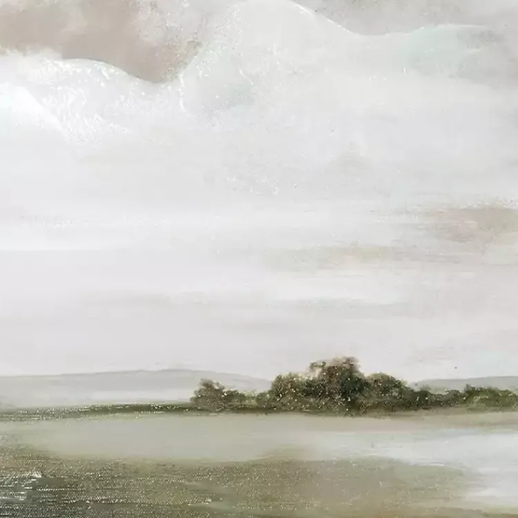 Canvas Art-Kirklands Home A Cloudy Day Framed Canvas Art Print Gray