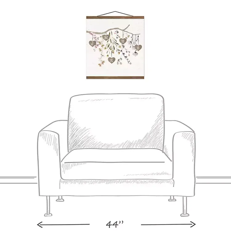 Wall Quotes & Signs-Kirklands Home Personalized Monogram Tree Branch Teakwood Print