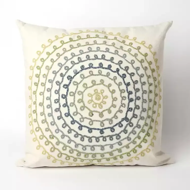 Outdoor Cushions & Pillows-Kirklands Home Earthy Lamontage Swirl Outdoor Throw Pillow Ivory