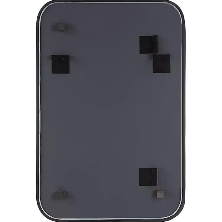 Framed Mirrors-Kirklands Home Matte Black Rectangular Wall Mirror