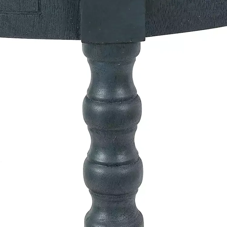 Accent & End Tables-Kirklands Home Oval Antique Navy Accent Table Blue