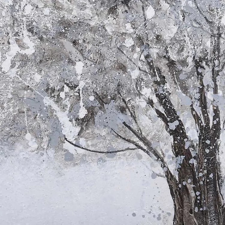 Framed Art-Kirklands Home Silver Tree Rice Paper Framed Art Print