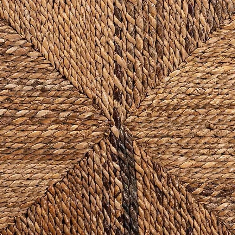 Dining Chairs-Kirklands Home Woven Banana Fiber and Mahogany Dining Chair Tan