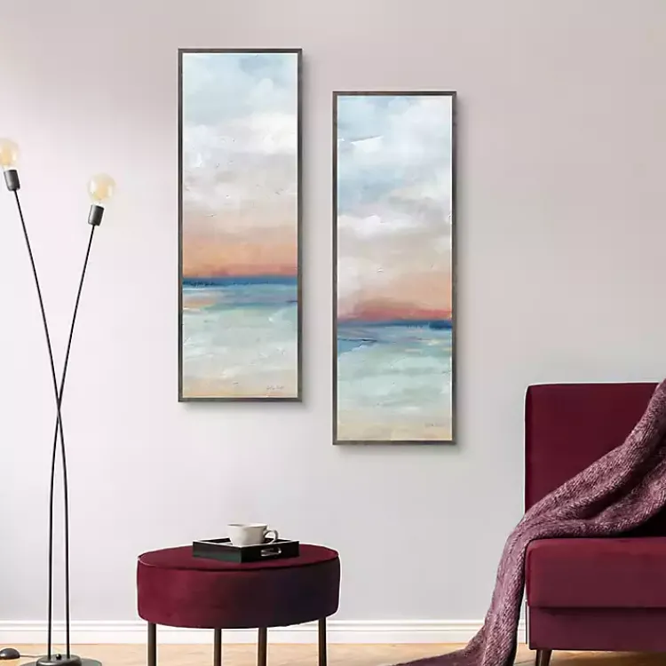 Canvas Art-Kirklands Home Serene Scene Framed Canvas Art Prints, Set of 2 Blue