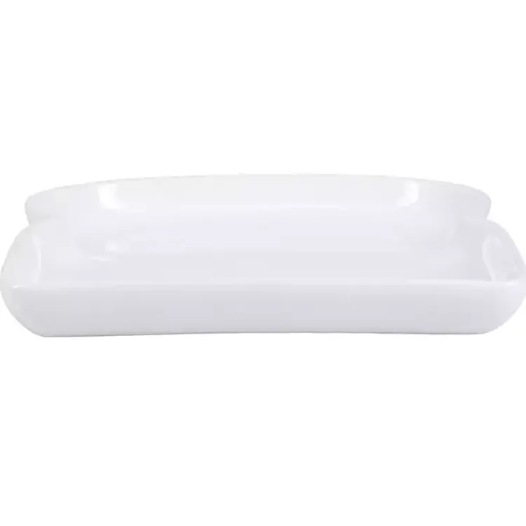 Dinnerware-Kirklands Home Porcelain Toast Plates, Set of 4 White