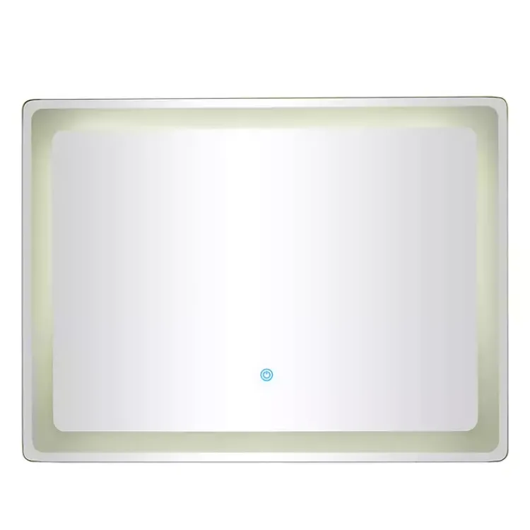 Decorative Mirrors-Kirklands Home Silver Adjustable LED Wall Mirror