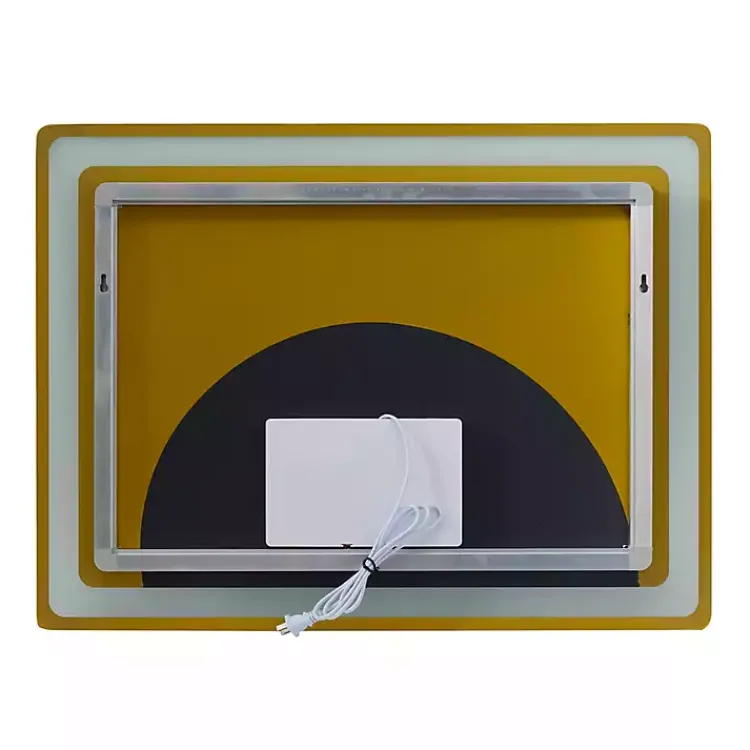 Decorative Mirrors-Kirklands Home Silver Adjustable LED Wall Mirror