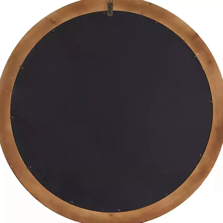 Decorative Mirrors-Kirklands Home Round Distressed Beaded Wall Mirror, 28 in.