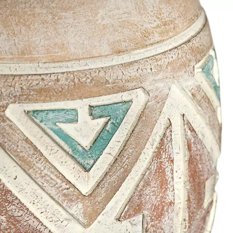 Table Lamps-Kirklands Home Santa Fe Carved Motif Table Lamp Tan