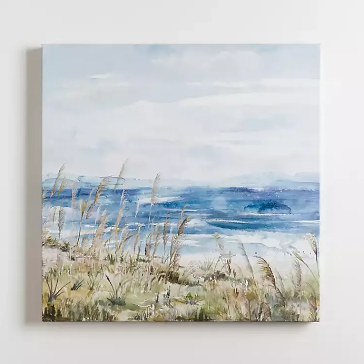 Canvas Art-Kirklands Home Beach s Canvas Art Print Blue
