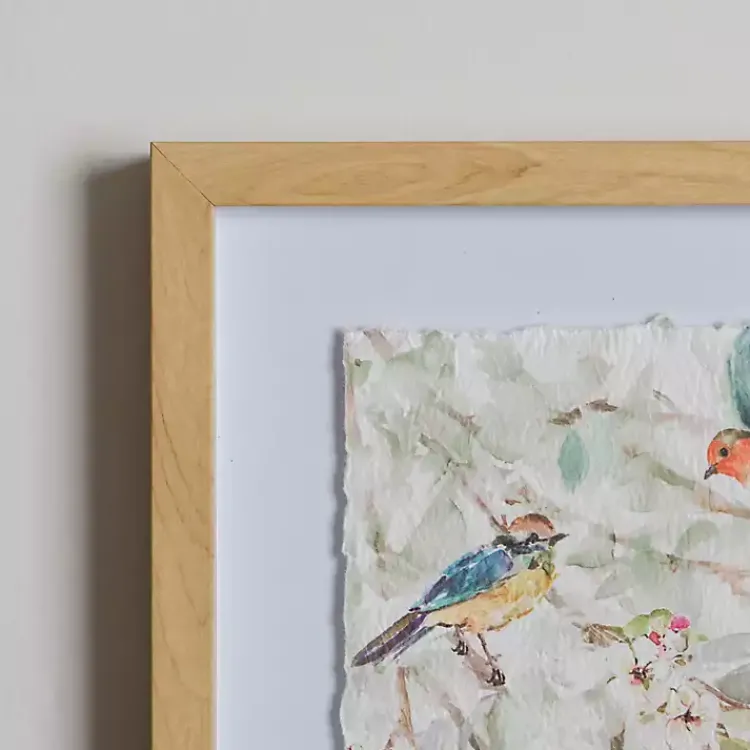 Framed Art-Kirklands Home Spring Birds on Branch Framed Art Prints, Set of 2