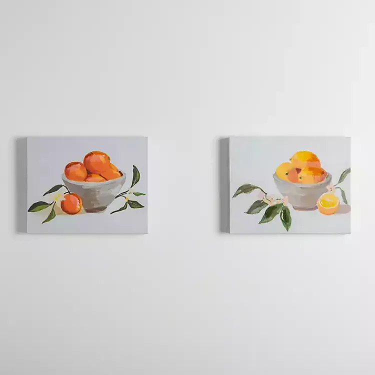 Canvas Art-Kirklands Home Fruit Bowls Canvas Art Prints, Set of 2