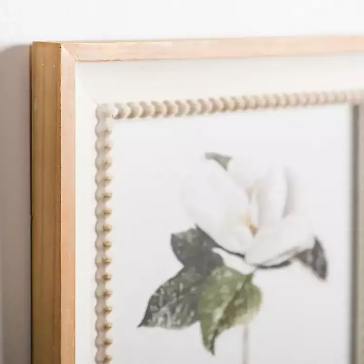 Framed Art-Kirklands Home Magnolia Beaded Framed Art Print