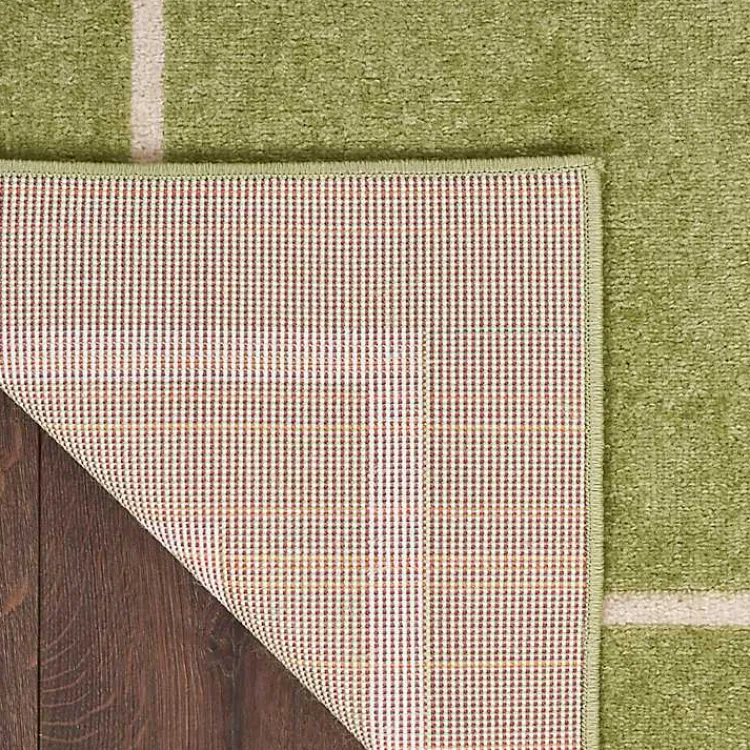 Area Rugs-Kirklands Home Green Bordered Indoor/Outdoor Area Rug, 6x9