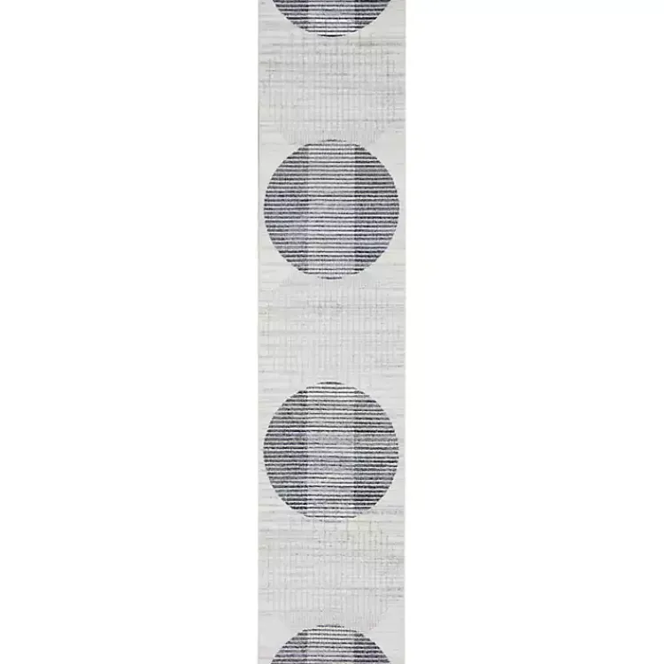 Area Rugs-Kirklands Home Blue Linear Geometric Washable Runner, 2x8