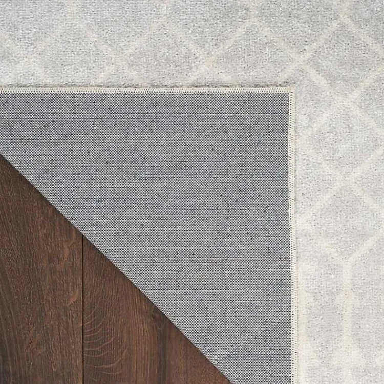 Area Rugs-Kirklands Home Light Moroccan Washable Area Rug, 7x10 Gray
