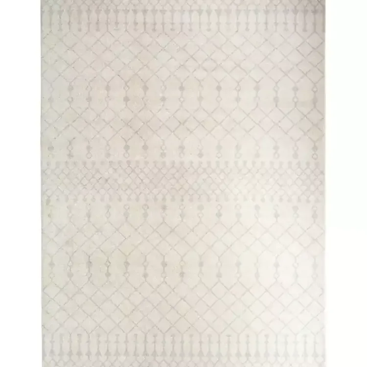 Area Rugs-Kirklands Home Moroccan Washable Area Rug, 5x7 Ivory