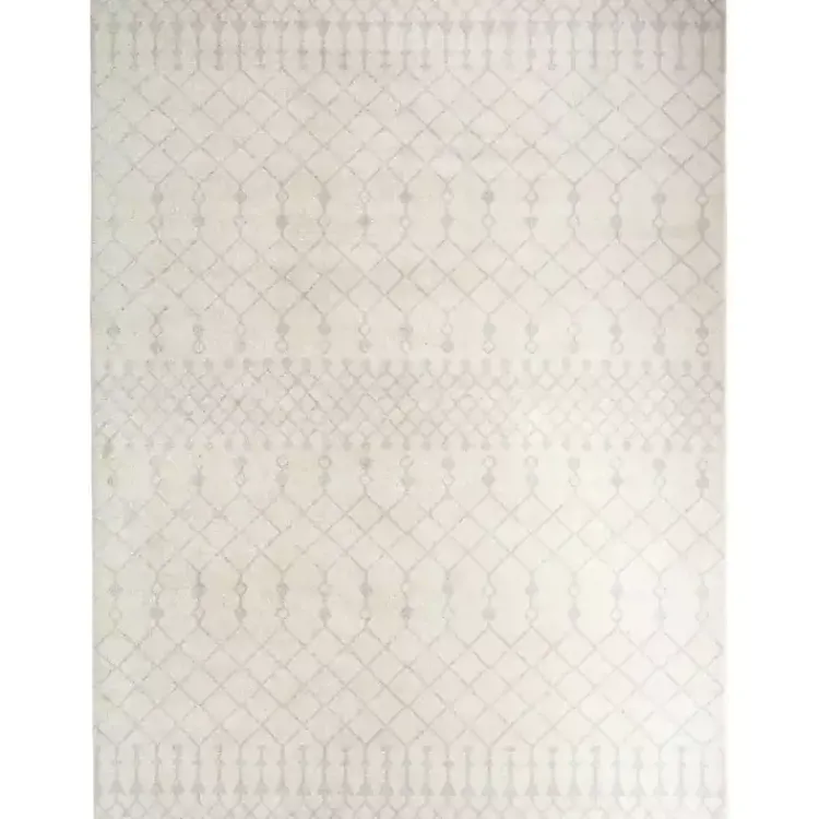 Area Rugs-Kirklands Home Moroccan Washable Area Rug, 9x12 Ivory
