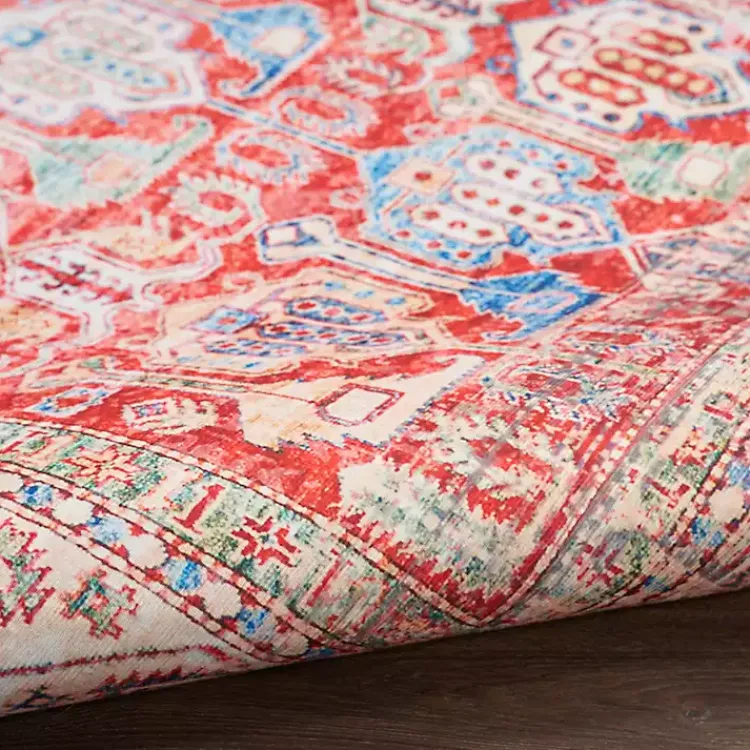 Area Rugs-Kirklands Home Fulton Traditional Runner, 2x7 Red