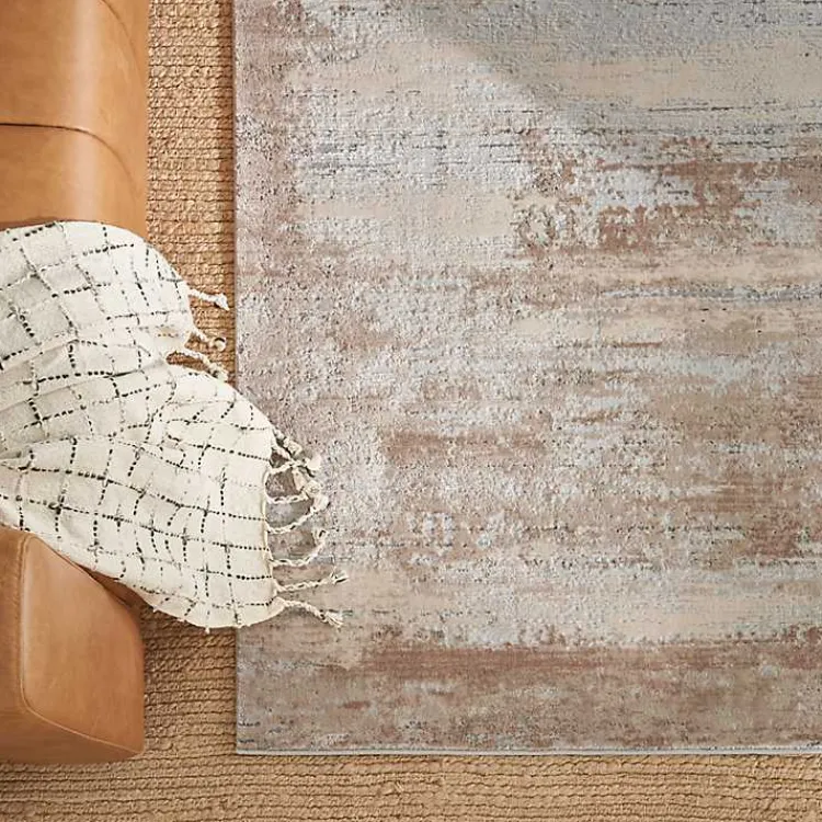 Area Rugs-Kirklands Home Natural Bleach Jute Reversible Area Rug, 5x7 Tan